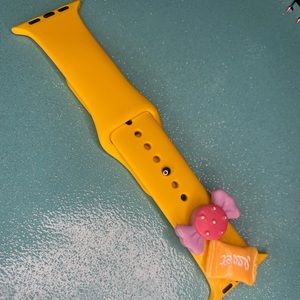 Yellow candy themed Apple Watch band